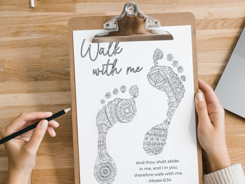 LDS Youth Theme 2026, Look Unto Christ, LDS Scripture Coloring Pages, Easy YW Activity Idea, Walk With Me Moses 6:34 image 5