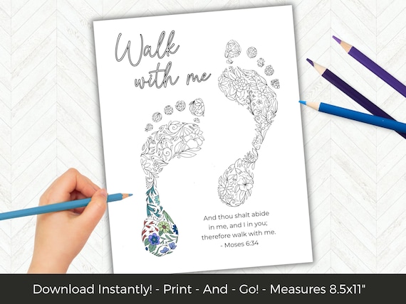 LDS Youth Theme 2026, Look Unto Christ, LDS Scripture Coloring Pages, Easy YW Activity Idea, Walk With Me Moses 6:34