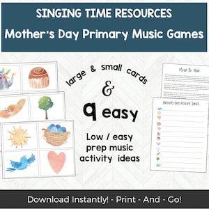 Mothers Day Singing Time Activity, LDS Primary Chorister, LDS Primary Music Game, Singing Time Ideas, Mormon Music Leader