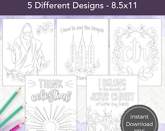 LDS Young Women Coloring Pages, Adult Coloring Pages, LDS Youth Theme 2024, Christian Coloring Pages of Jesus Christ  and Think Celestial