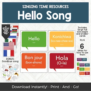 Welcome Hello Song LDS Primary Chorister, LDS Primary Nursery, Primary Music Leader, Singing Time Ideas, Mormon Latter Day Saint