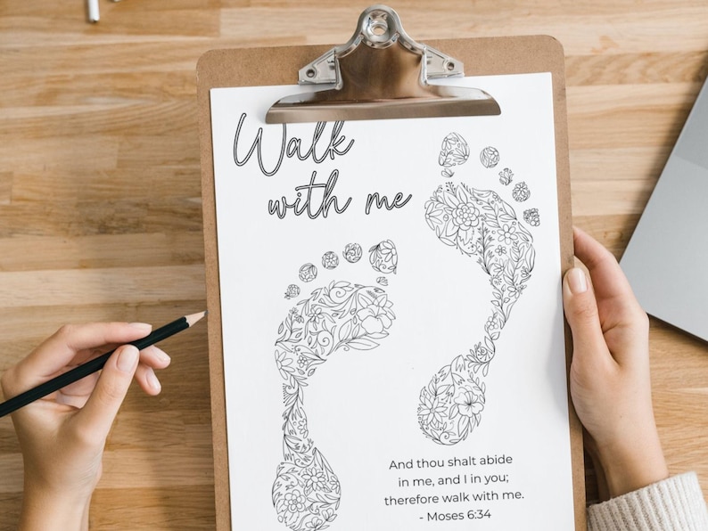 LDS Youth Theme 2026, Look Unto Christ, LDS Scripture Coloring Pages, Easy YW Activity Idea, Walk With Me Moses 6:34 image 4
