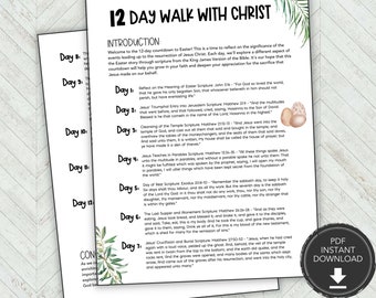 Druckbare Oster-Countdown-Christliche Osteraktivität, Osterbibel-Aktivitäten, Religiöse Ostergeschichtenkarten, Karwoche-Aktivitäten für Kinder
