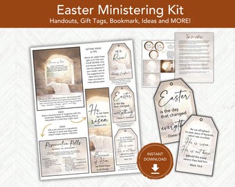 Easter Ministering Kit, Relief Society Gift Idea, LDS Ministering Handout, Gifts for Ministering LDS Candy Gift Tags, LDS Printable
