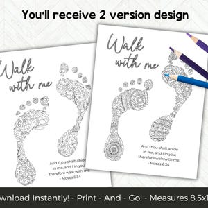 LDS Youth Theme 2026, Look Unto Christ, LDS Scripture Coloring Pages, Easy YW Activity Idea, Walk With Me Moses 6:34 image 2