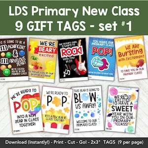 LDS Primäre Geschenkanhänger zum ausdrucken für Kinder, druckbare LDS Candy Geschenkanhänger, Leckerli Anhänger zum ausdrucken für die Grundschule, Komm Folge mir Sonntagsschule