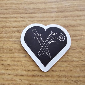 Blade and the Barrel Supernatural Sticker