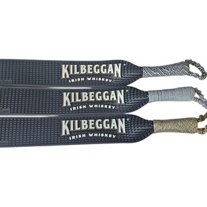 Full Size Upcycled Whiskey Rubber Bar Rail Paddle