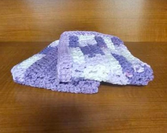 Purple wash cloth (2 pack)