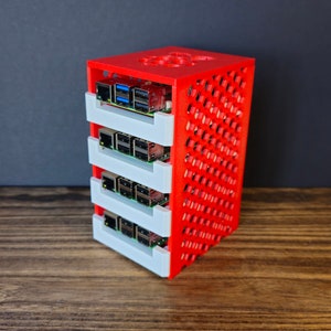 Raspberry pi cluster case (compatible with pi 5,pi 4 and rpi 3B)