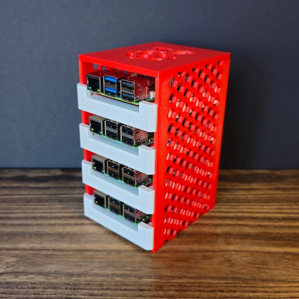 Raspberry pi cluster case (compatible with pi 5,pi 4 and rpi 3B)