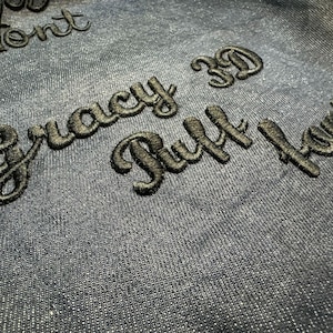 Gracy 3D Puff Font Machine Diseños de bordado, diseños de alfabeto completo, letras mayúsculas minúsculas, fuente PES DST BX - 4 tamaños-Descarga instantánea