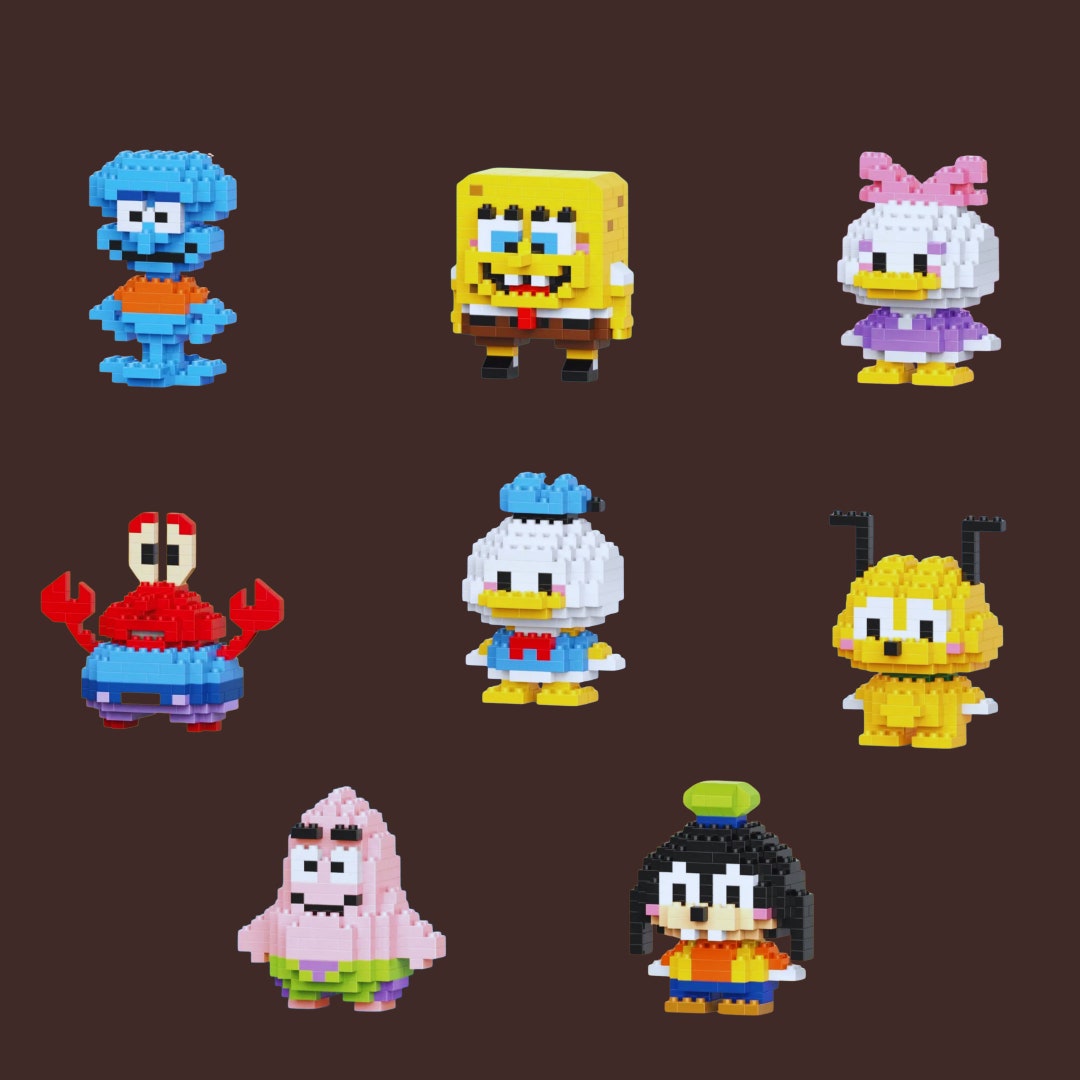 Kawaii Characters Building Blocks - Etsy