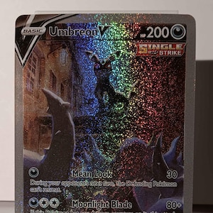 Umbreon V - Evolving Skies - 189/203 / Ultra Rare - Perfect Gift for Poke fans - NOT real just for show - Proxy NOT replica
