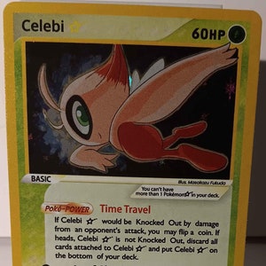 Celebi Gold Star English 2006 - Perfect Gift for Poke fans - NOT real just for show - Proxy NOT replica