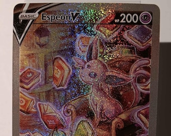 Espeon V - Evolving Skies - 180/203 / Ultra Rare - Perfect Gift for Poke fans - NOT real just for show - Proxy NOT replica