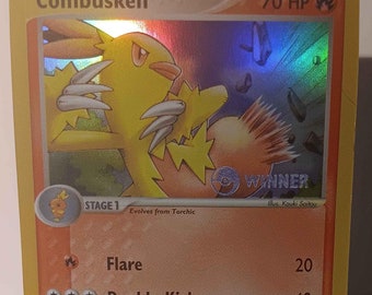 pokemon combusken card English CGC 10 EX Ruby & Sapphire Uncommon Combusken 28 – Slab Hound main image 0