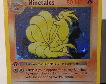 Ninetales 1st Edition Shadowless - Perfect Gift for Kids or Poke Fans - NOT  Real Just for Show - Proxy NOT Replica - Might NOT Be Perfect - Etsy