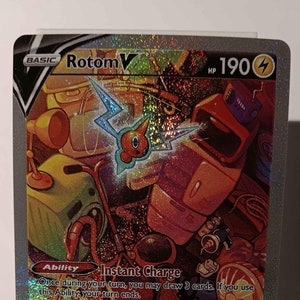 Rotom V - Lost Origin - 177/196 / Ultra Rare - Perfect Gift for Poke fans - NOT real just for show - Proxy NOT replica