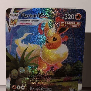 Flareon VMAX - Sword & Shield Promo - SWSH180 / Promo - Perfect Gift for Poke fans - NOT real just for show - Proxy NOT replica