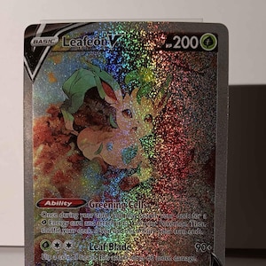 Leafeon V - Evolving Skies - 167/203 / Ultra Rare - Perfect Gift for Poke fans - NOT real just for show - Proxy NOT replica
