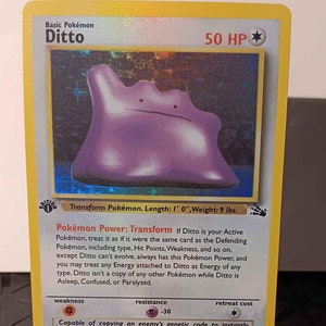 ポケモン - Ditto メタモン 1ED 1st Edition 英語版 3/62 Fossil 1st Edition Dutch Ditto CGC 9 Holo (8039) 3/62