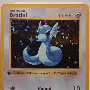 dragonite pokemon card first edition 151 PokeArtica AI Artwork Custom Preserved in a tamper TAG Portal