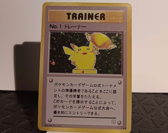 Pikachu Trophy Card 1997 NO. 1 Trainer - Perfect Gift for Poke Fans - NOT Real Just for Show - Proxy NOT Replica - Etsy Pikachu Trophy Card 1997 NO. 1 Trainer - Perfect Gift for Poke Fans - NOT Real Just for Show - Proxy NOT Replica - Etsy