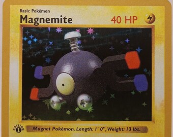 Vintage Common - Shadowless Magnemite Base Non-holo Pokemon Card 53/102 -  LP - Etsy