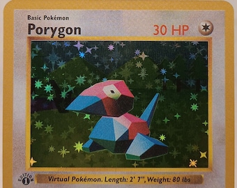 Porygon 1st Edition Shadowless - Perfect Gift for Kids or Poke