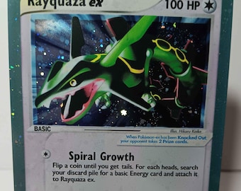 Rayquaza ex - 97/97 / Ultra Rare - EX Dragon - Gift for any Poke fan - Just for show - Proxy NOT replica