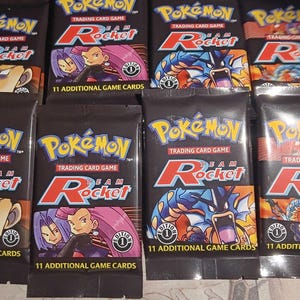 1st Edition Team Rocket - Proxy Packs - 11 cards per pack - Perfect Gift for Poke fans - NOT real just for show - Proxy NOT replica