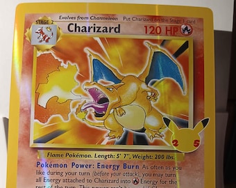Charizard Celebrations - 4/102 Rare - Full Art Jumbo - Perfect Gift for  Poke Fans - NOT Real Just for Show - Proxy NOT Replica - Etsy