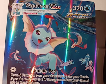 Vaporeon VMAX トレーディングカード JUMBO ] Vaporeon VMAX SWSH182 - Black Star Promo - Pokémon