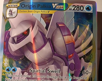 palkia v pokemon card value Amazon.com: Origin Forme Palkia VSTAR - **Oversize** - Pokémon Jumbo Card main image 0