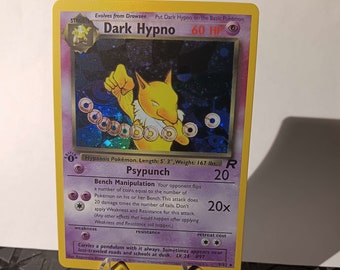 DARK HYPNO - 9/82 - Team Rocket Set - Holo - Pokemon Card - Exc / Near Mint  - Vintage - Etsy