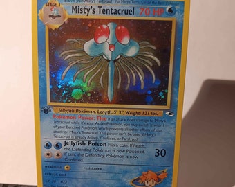 Vintage Uncommon - Set/4 Misty's Tentacool Gym Heroes Non-holo Pokemon Cards  57/132 - LP - Etsy