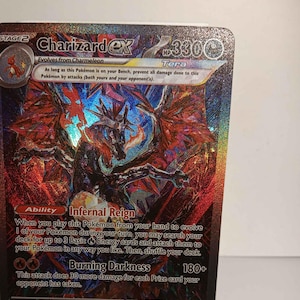 Charizard ex - Paldean Fates - 234/091 / SIR - Perfect Gift for Poke fans - NOT real just for show - Proxy NOT replica