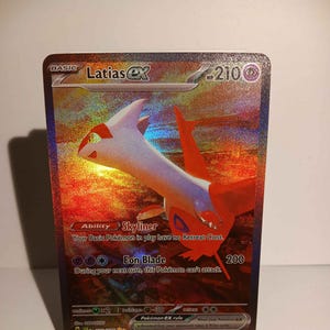 Latias ex - Surging Sparks - 239/191 / SIR - Perfect Gift for Poke fans - NOT real just for show - Proxy NOT replica