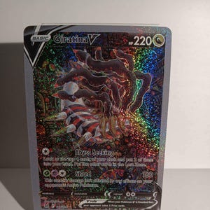 Giratina V Alternate Full Art - Lost Origin - 186/196 / Ultra Rare - Perfect Gift for Poke fans - NOT real just for show - Proxy NOT replica