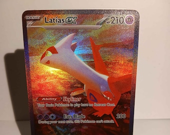 Latias ex - Surging Sparks - 239/191 / SIR - Perfect Gift for Poke fans - NOT real just for show - Proxy NOT replica