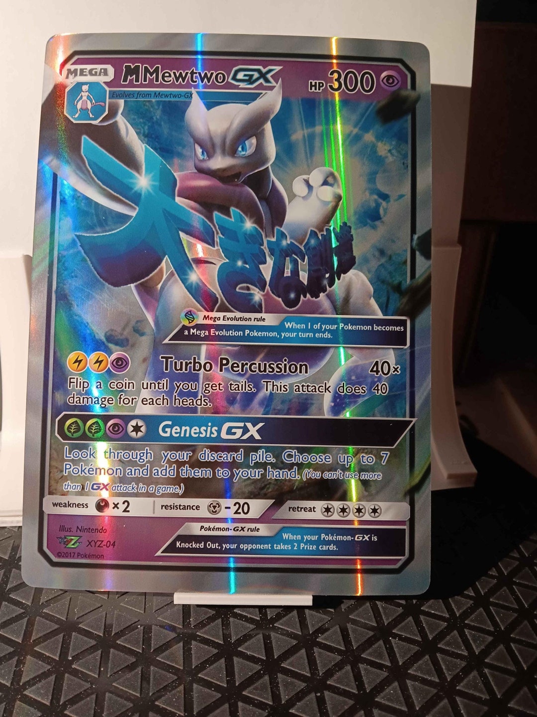 Mega Mewtwo X GX Custom Full Art Jumbo - Perfect Gift for Poke Fans - NOT  Real Just for Show - Proxy NOT Replica - Etsy, image size:1080x1440