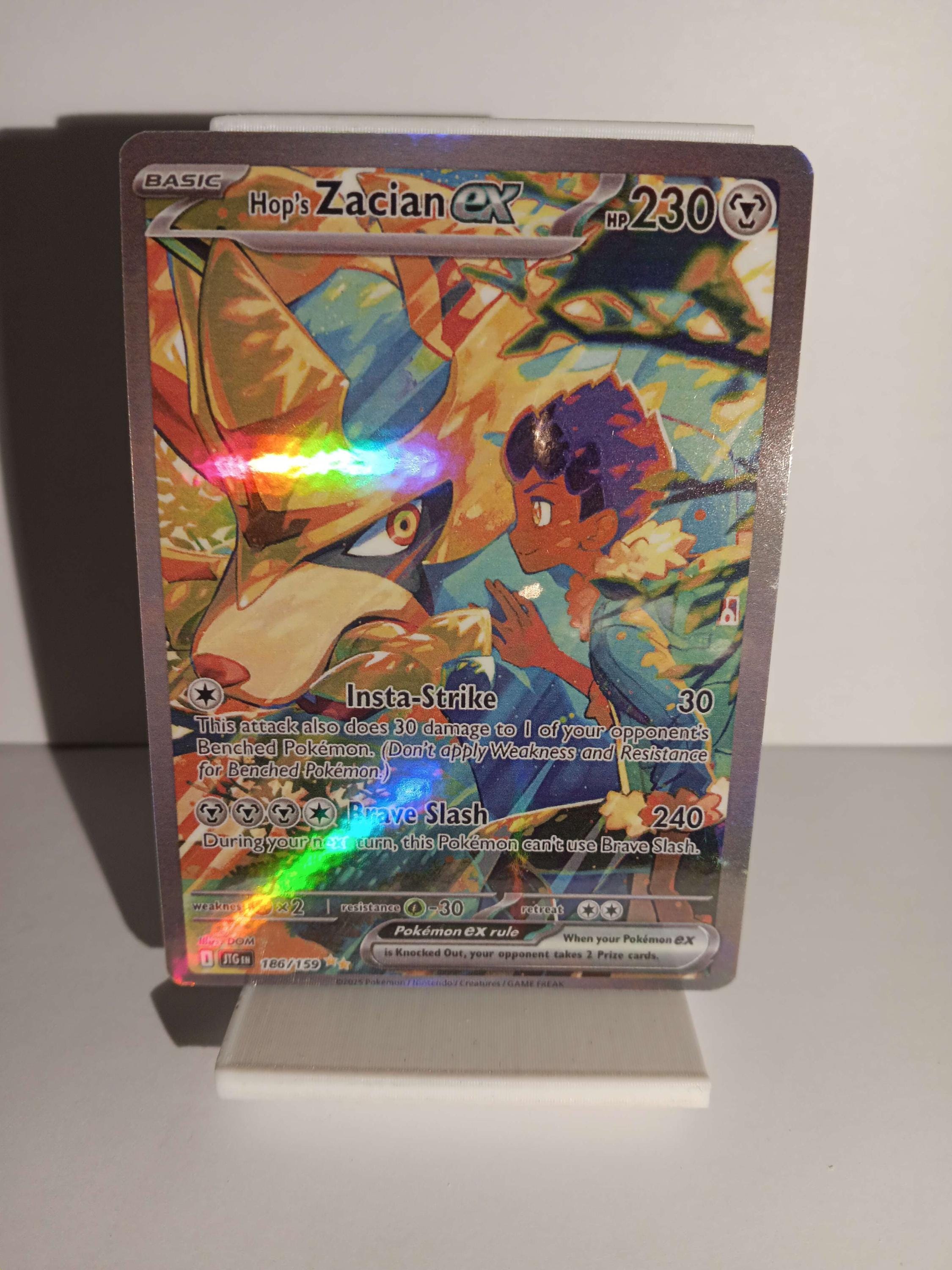 Hop's Zacian Ex Journey Together #186 English Perfect Gift for