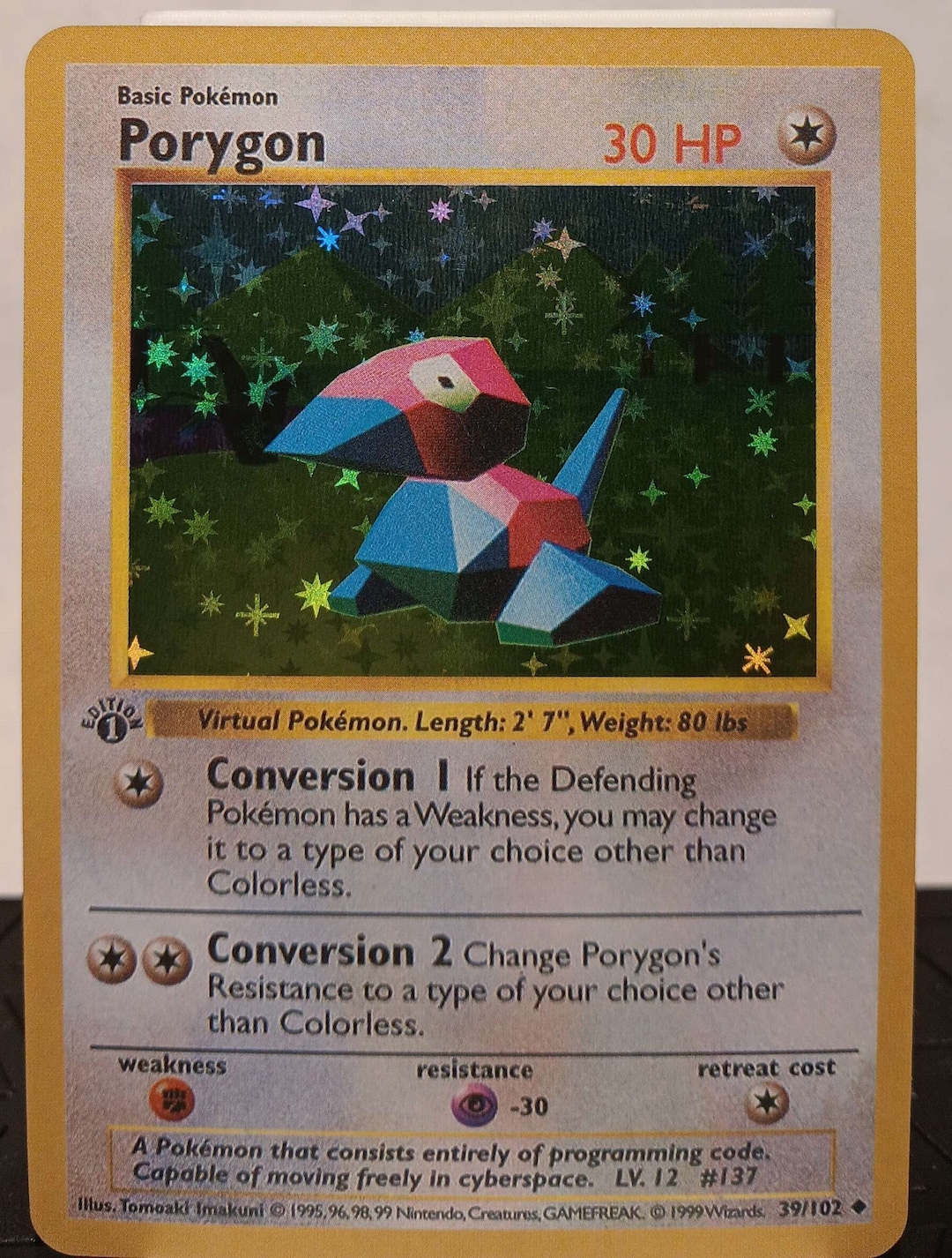 ポケモンカードゲーム Porygon 1st edition shadow less Porygon 1st Edition Shadowless - Perfect Gift for Kids or Poke