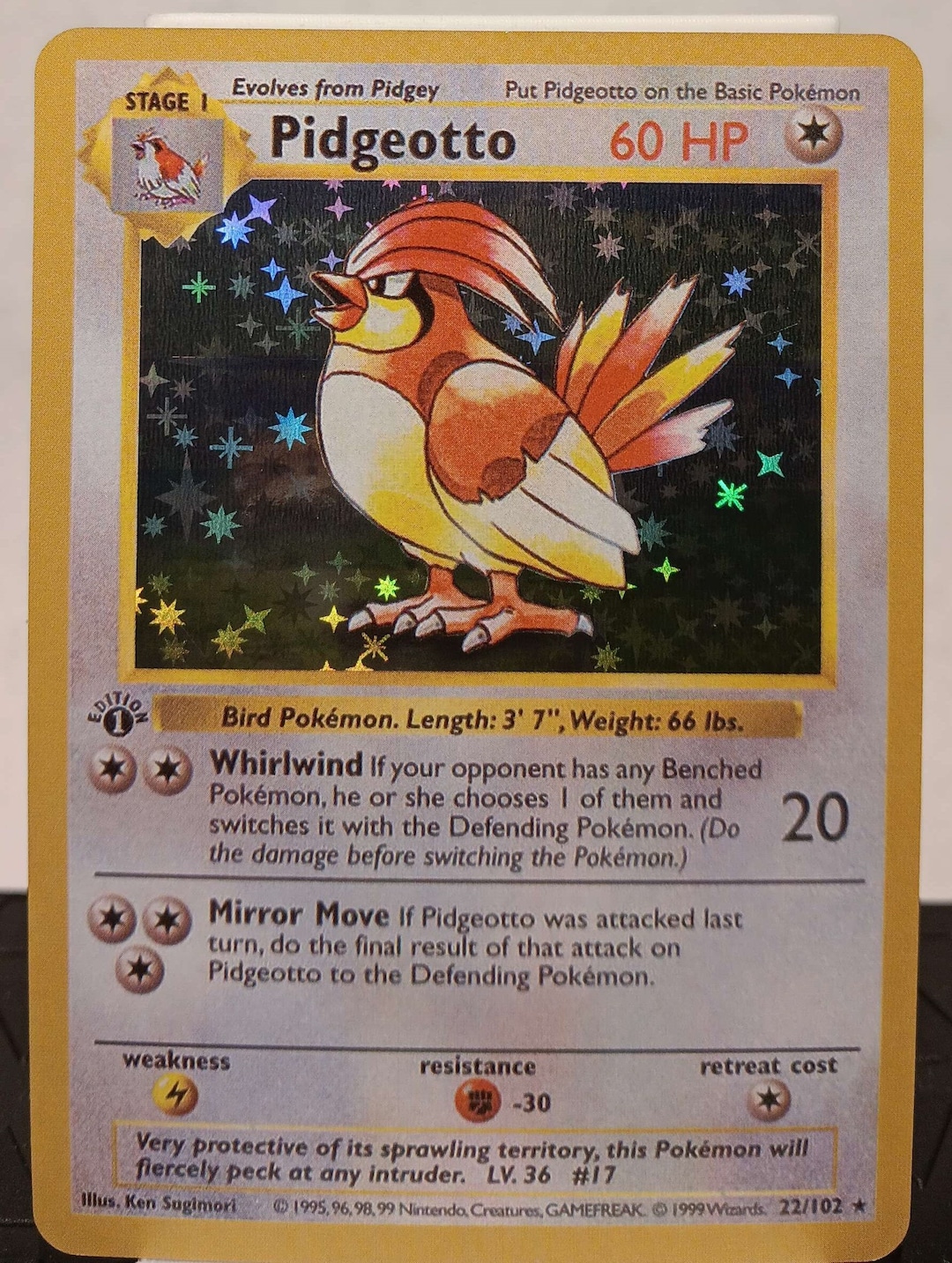 Pidgeotto 1st Edition Shadowless Proxy - Perfect Gift for
