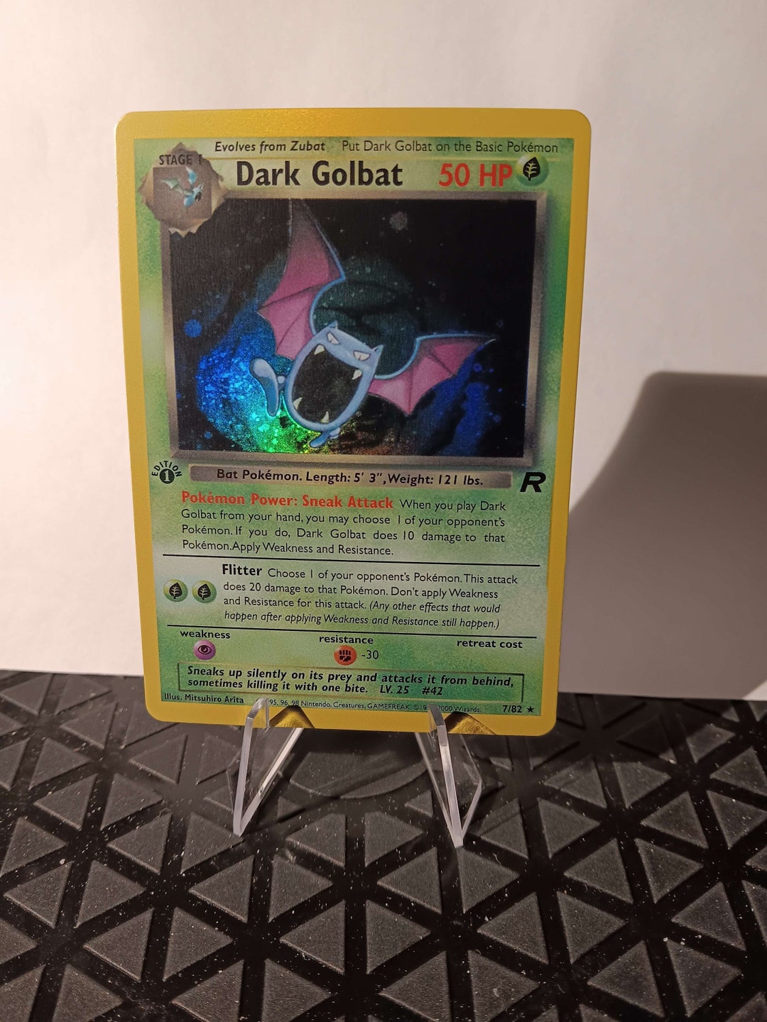 Dark Golbat Team Rocket 1st Edition-perfect Gift for Kids or