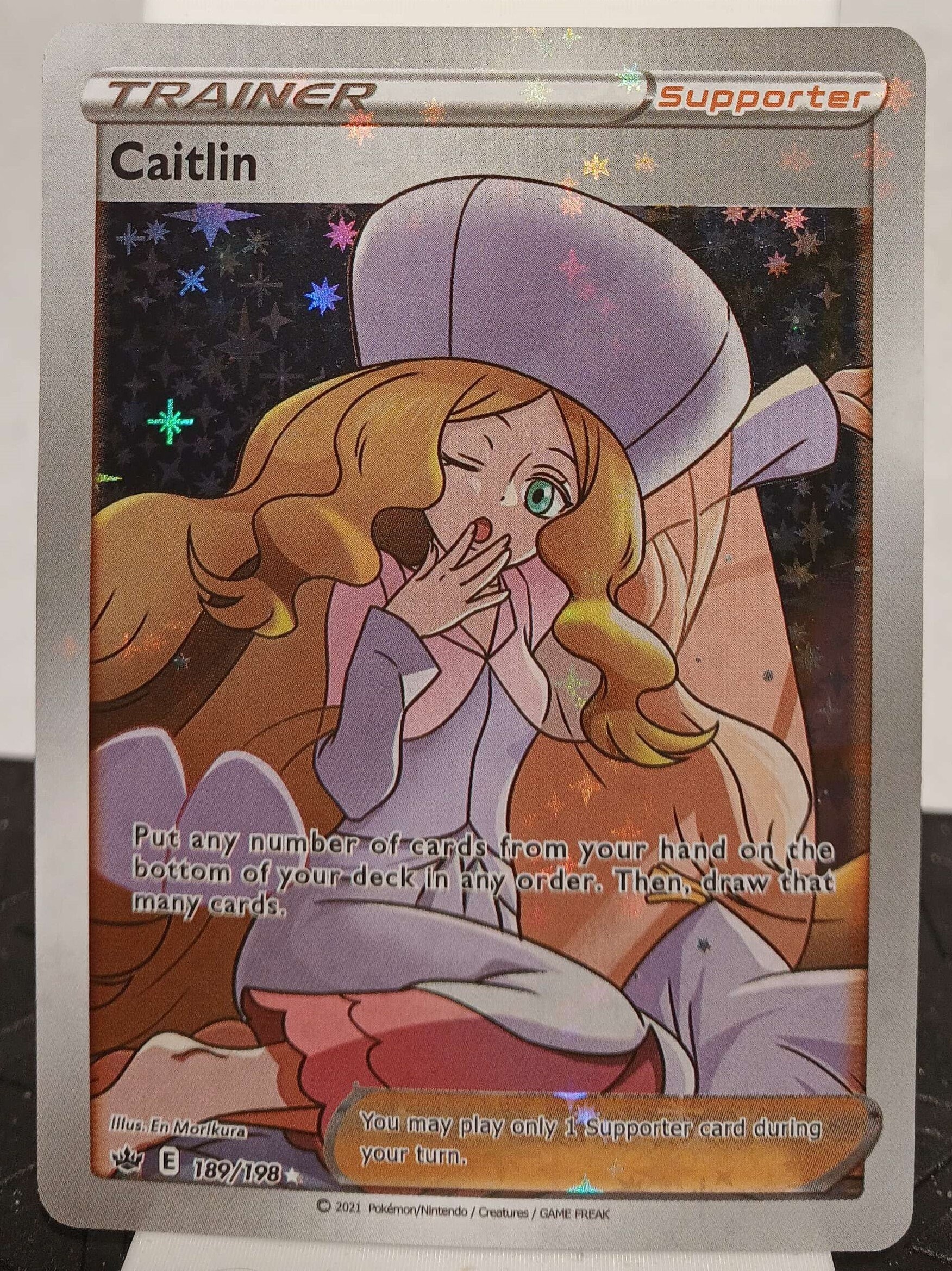 ★CARLYN★ Poke CAMELH74110010 H74110010Q Caitlin Full Art - SWSH06: Chilling Reign - 189/198 / Ultra