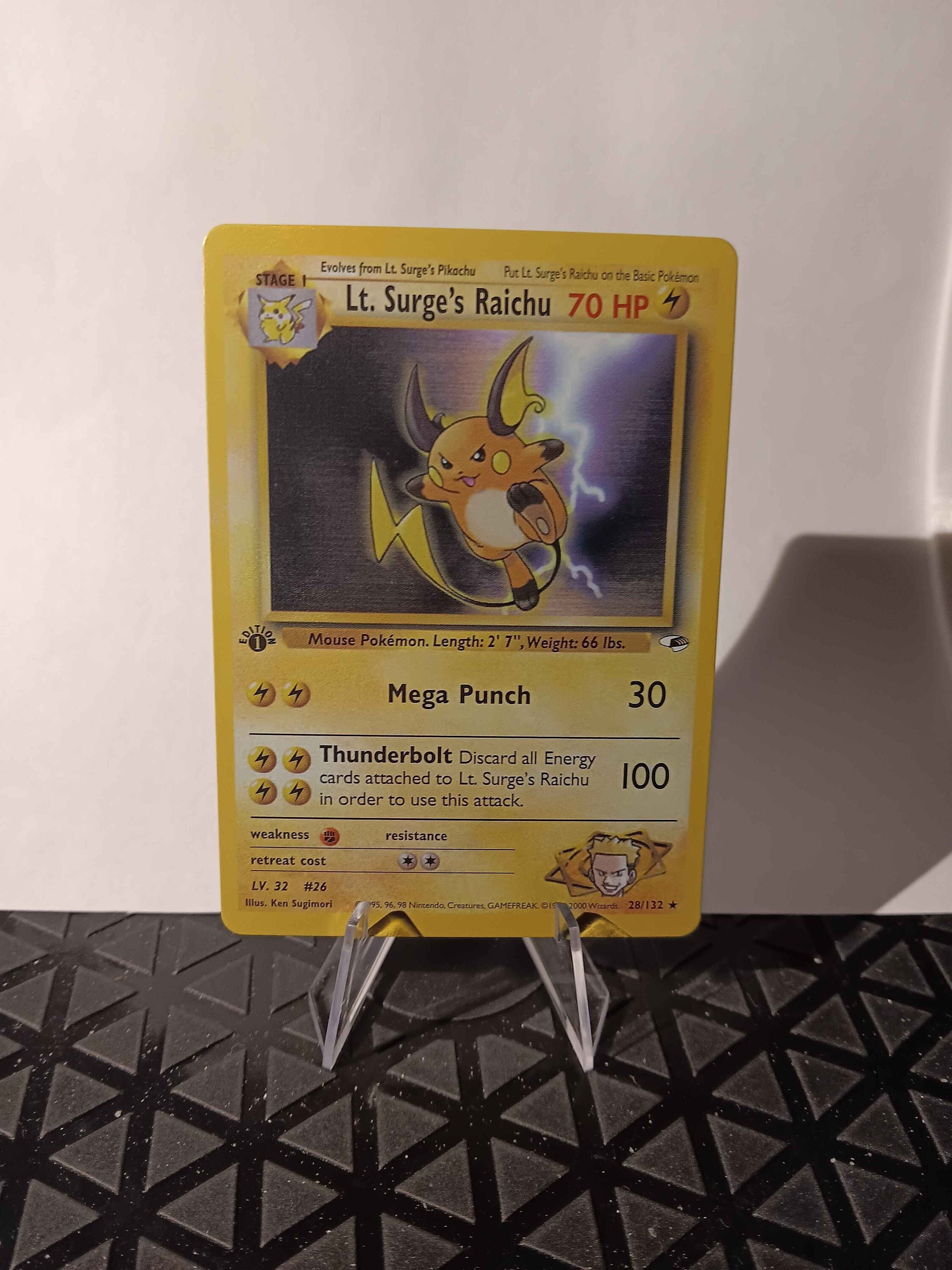 lt. surge's pikachu pokemon card value Lt. Surge's Pikachu main image 1
