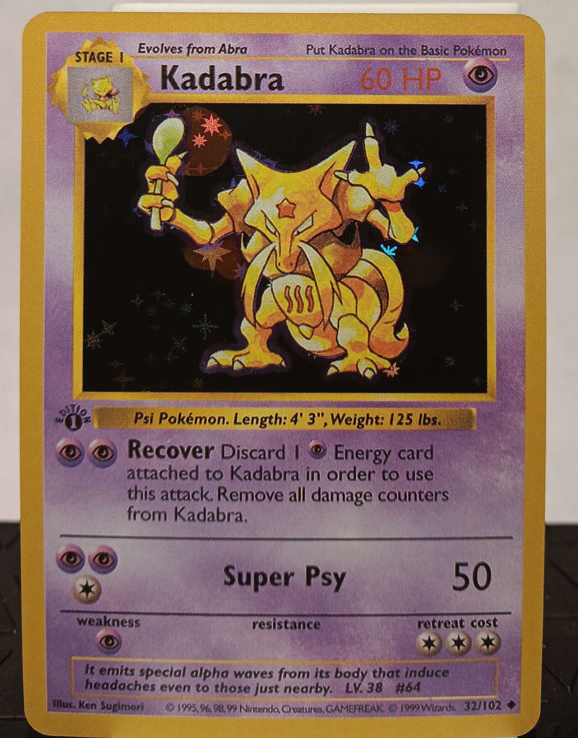 Kadabra 1st Edition Shadowless Proxy - Perfect Gift for Kids