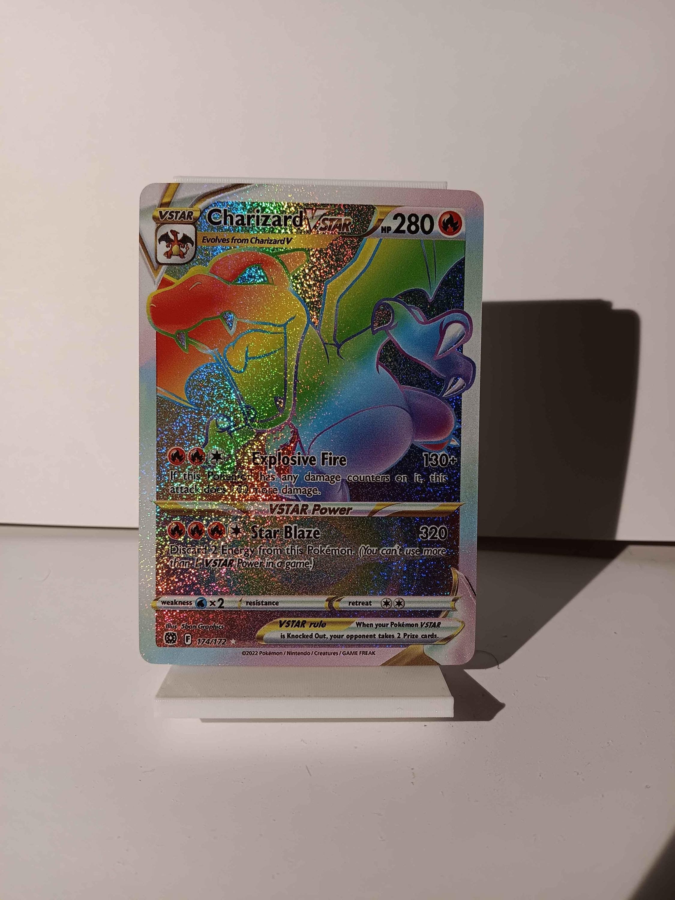 pokemon card charizard vstar rainbow rare Charizard VSTAR Brilliant Stars Rainbow Secret 174/172 PSA 10 – TBC Games